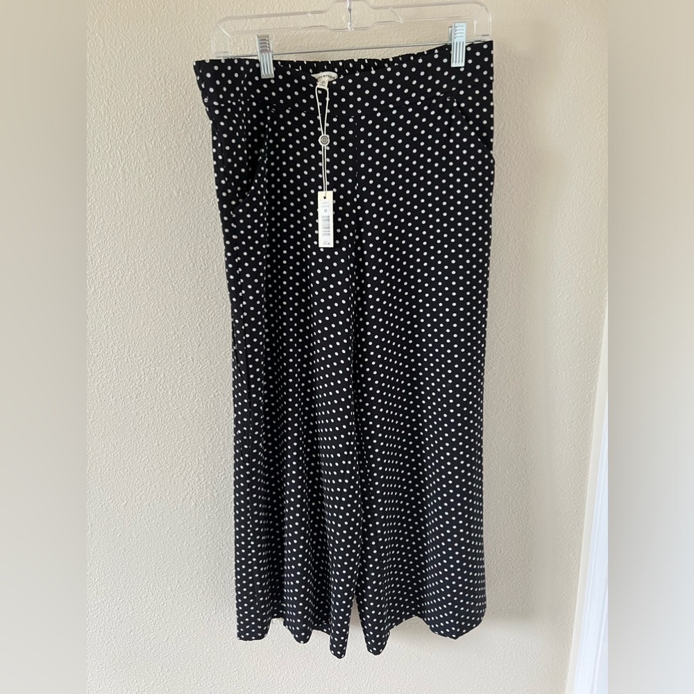 Max Studio Palazzo (Crop) Polka Dot Pants